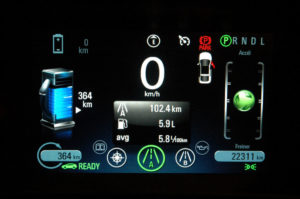 Consommation réelle Chevrolet Volt 2012 mode essence autoroute