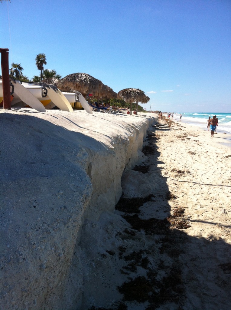Érosion de la plage à Varadero