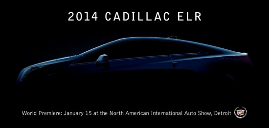 La Cadillac ELR sera dévoilée le 15 janvier 2013 au Salon de l’Auto de Détroit!!