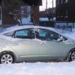 Toyota Prius en hiver