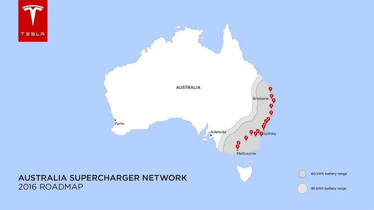 Plein de Supercharger en Australie!!
