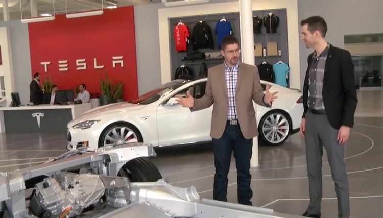 Un reportage sur la Tesla Model S à Puissance 3