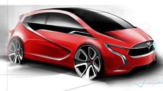 Des dessins d’une voiture compacte Tesla circulent sur le Web!