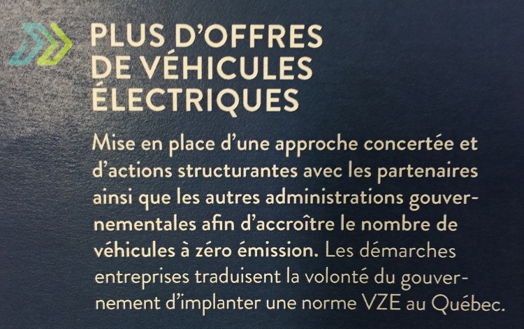 Plan d’action en électrification des transports : en direct!!
