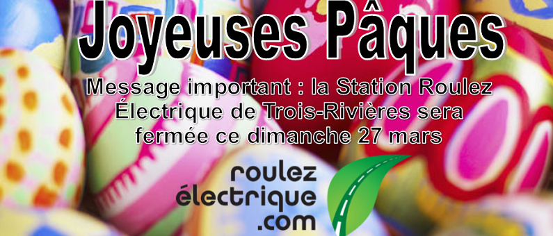Horaire de Pâques à la Station Roulez Électrique