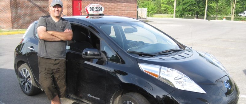 Taxi en Nissan Leaf