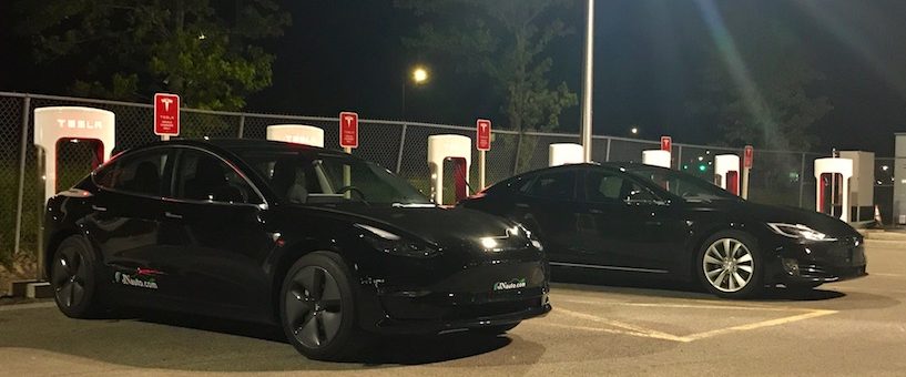 Défi Autonomie électrique Tesla Model 3 Vs Model S 100d